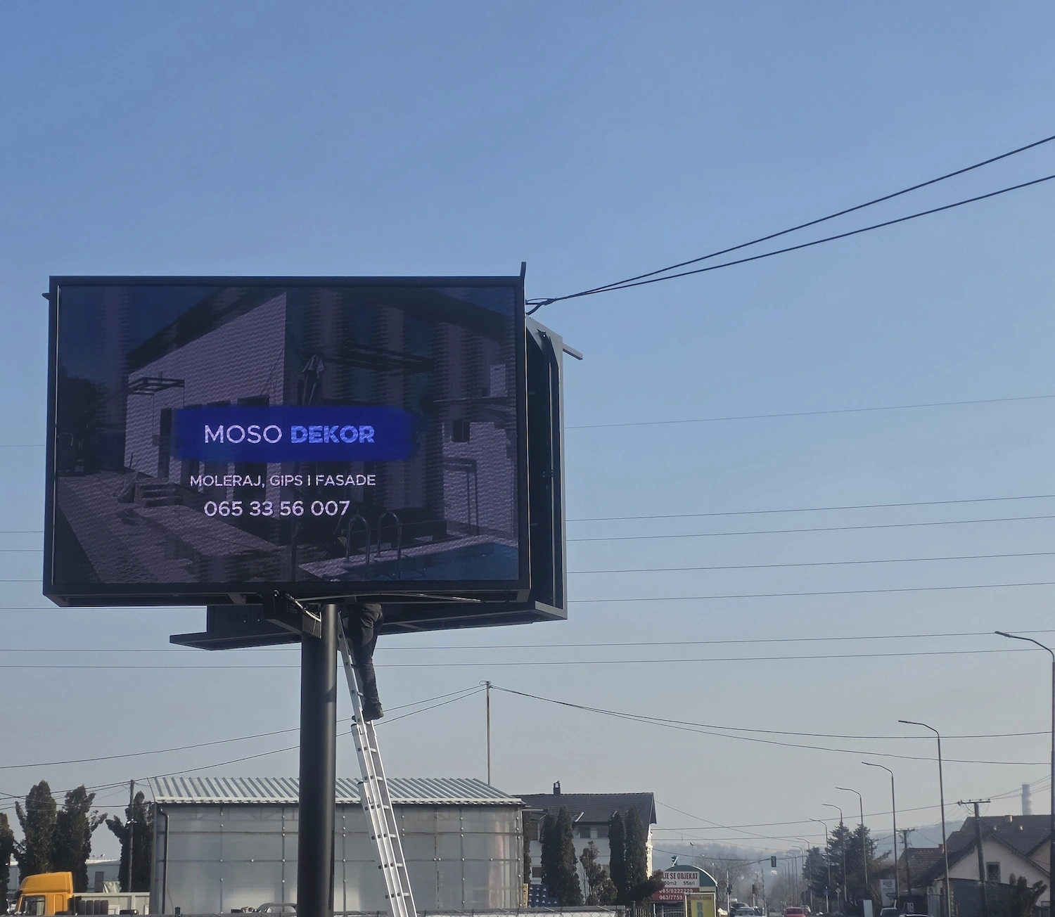 Detaljan prikaz visokog kvaliteta slike i boja na našem digitalnom bilbordu